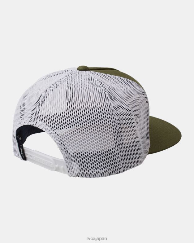 アクセサリー TP8J236 オリーブ RVCA 男性 ずっとトラッカーハット