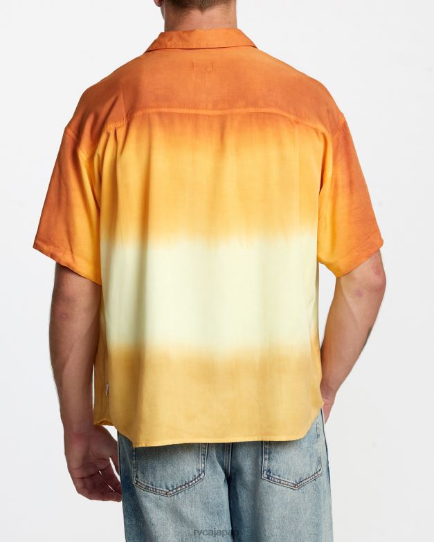 衣類 TP8J237 レモンメレンゲ RVCA 女性 ローズ・マチャド・スワミ半袖シャツ