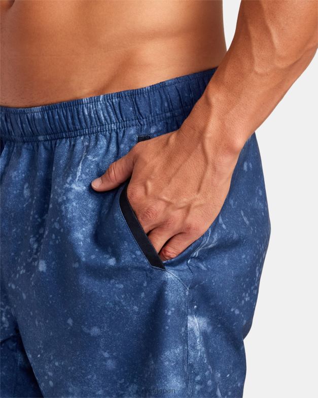 衣類 TP8J238 インディゴタイダイ RVCA 男性 yogger iv 弾性ウエストショーツ 17