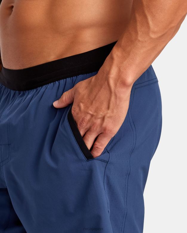 衣類 TP8J241 アーミーブルー RVCA 男性 ヨガープラス18トレーニングショーツ