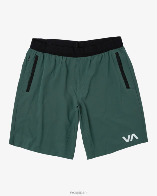 衣類 TP8J260 暗いサボテン RVCA 男性 ヨガープラス18トレーニングショーツ