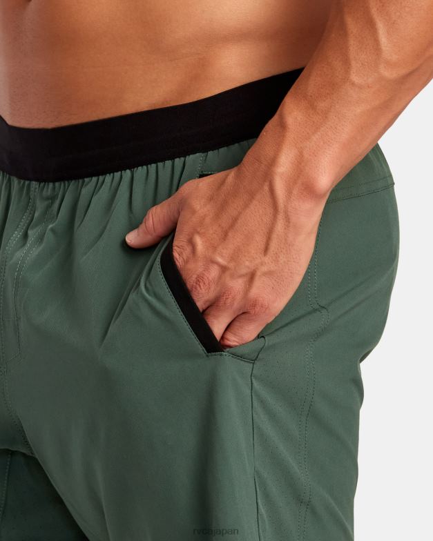 衣類 TP8J260 暗いサボテン RVCA 男性 ヨガープラス18トレーニングショーツ