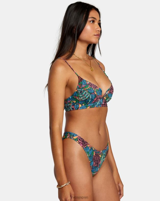 泳ぐ TP8J273 マルチ RVCA 女性 アンダー V ワイヤー クロップ ビキニ トップ