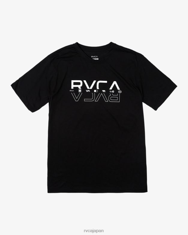 衣類 TP8J289 黒 RVCA 男性 ダブルスプリットティー