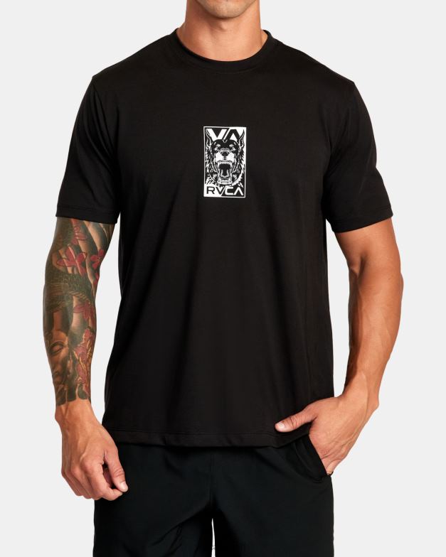 衣類 TP8J293 黒 RVCA 男性 マーティン・アンダーTシャツ