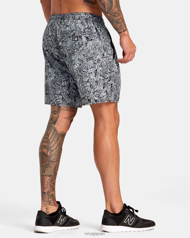 衣類 TP8J296 アンダーズフローラル RVCA 男性 マーティン アンダー ヨガー ストレッチ 17 テクニカル トレーニング ショーツ
