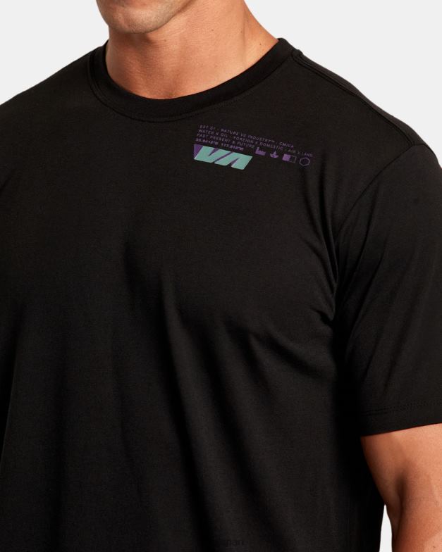 衣類 TP8J301 黒 RVCA 男性 VAスポーツエレベートTシャツ