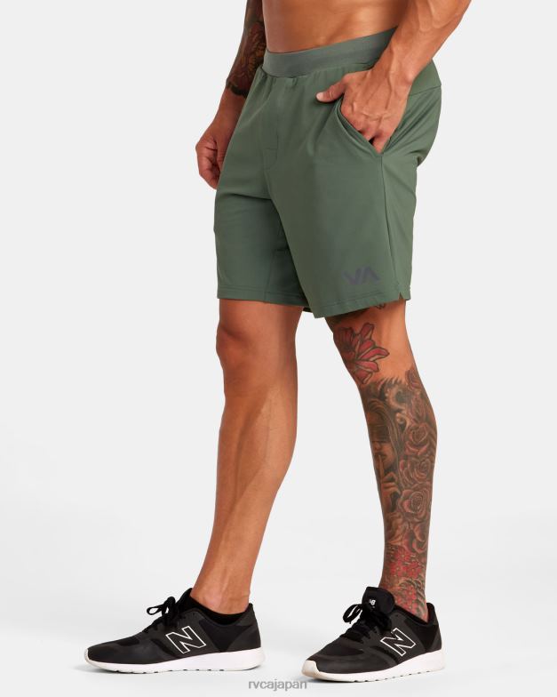 衣類 TP8J302 暗いサボテン RVCA 男性 VA スポーツトレーナー弾性ウエストショーツ