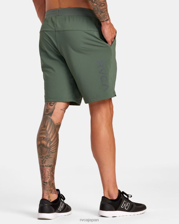衣類 TP8J302 暗いサボテン RVCA 男性 VA スポーツトレーナー弾性ウエストショーツ