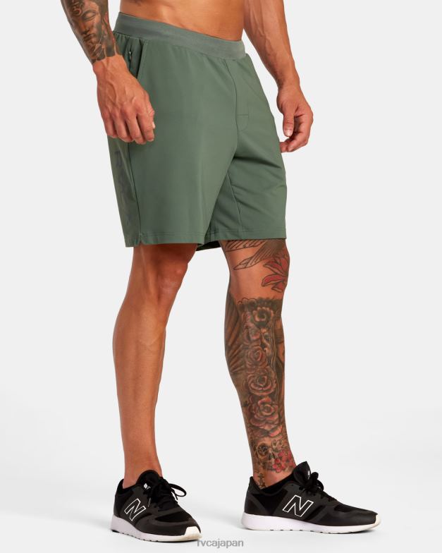 衣類 TP8J302 暗いサボテン RVCA 男性 VA スポーツトレーナー弾性ウエストショーツ