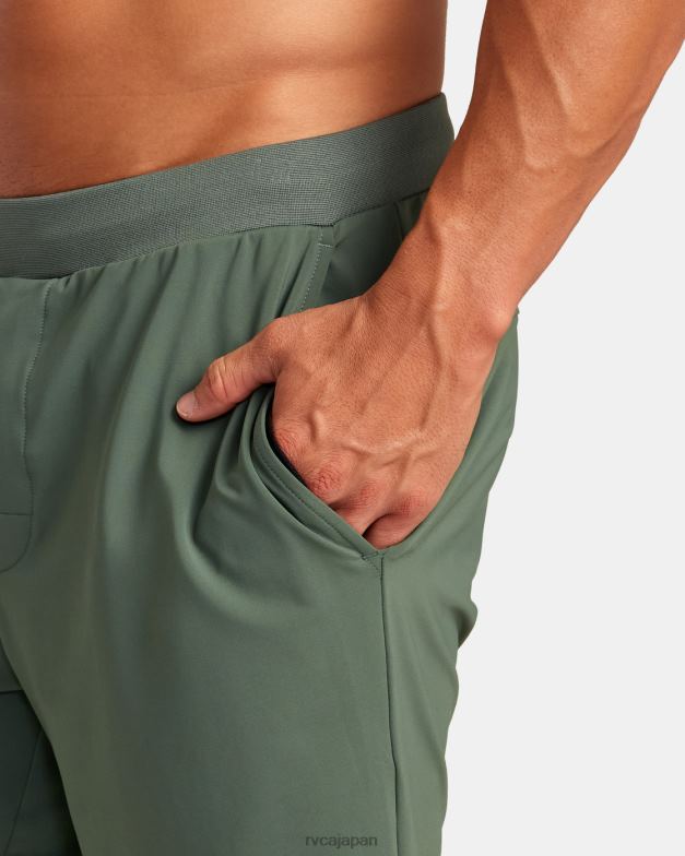 衣類 TP8J302 暗いサボテン RVCA 男性 VA スポーツトレーナー弾性ウエストショーツ