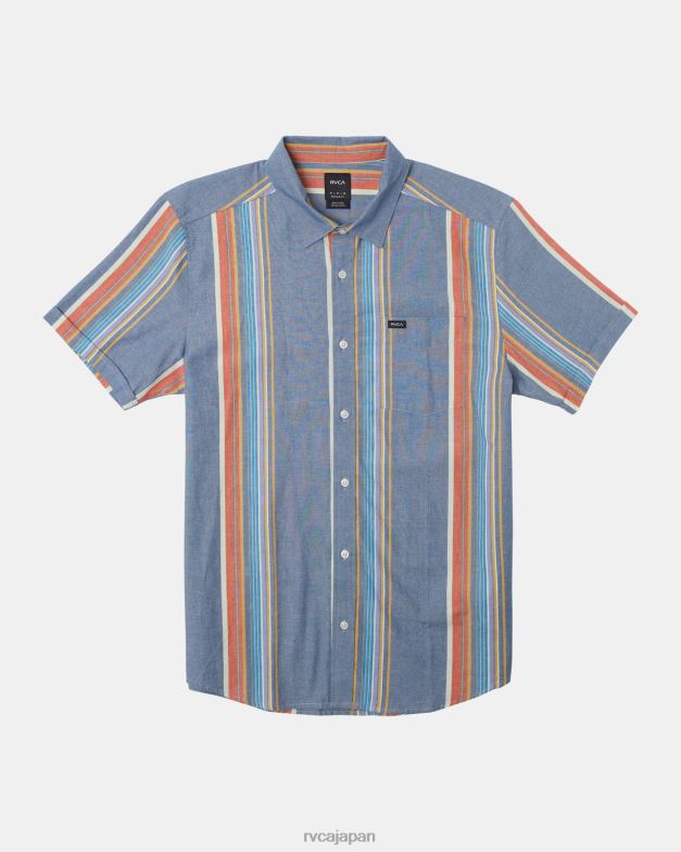 衣類 TP8J30 マルチ RVCA 男性 メーデイストライプ半袖シャツ