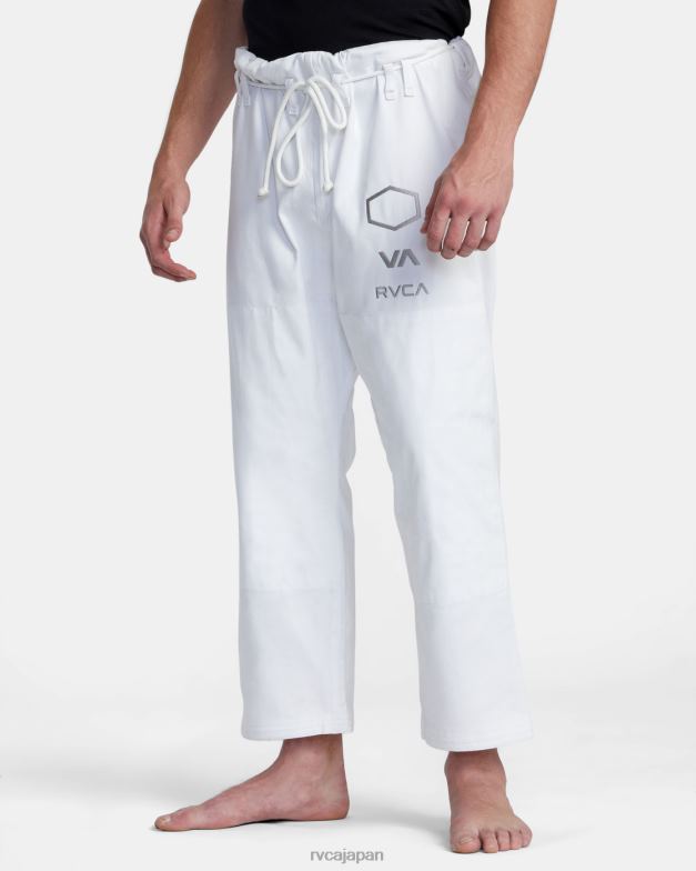 衣類 TP8J316 白 RVCA 男性 × ショヨロール ブラジリアン柔術着