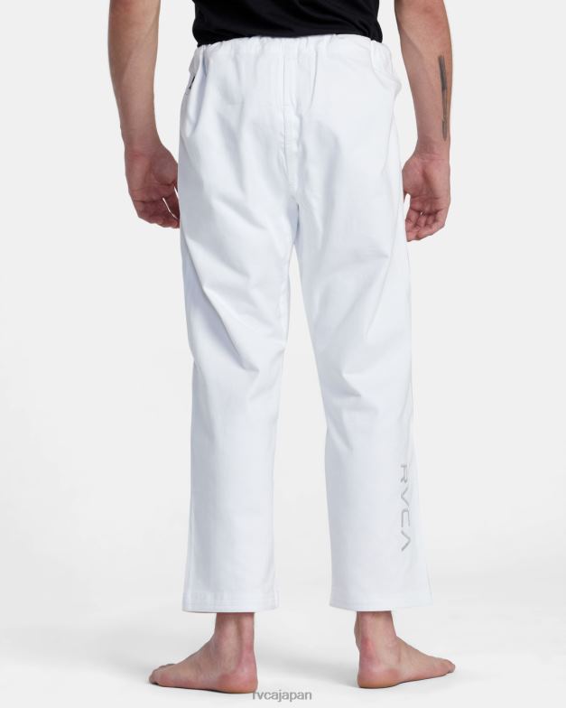 衣類 TP8J316 白 RVCA 男性 × ショヨロール ブラジリアン柔術着