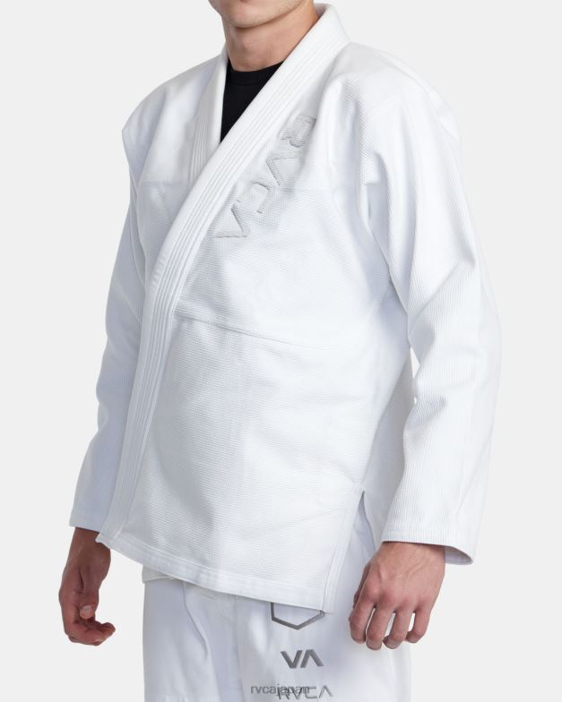 衣類 TP8J316 白 RVCA 男性 × ショヨロール ブラジリアン柔術着