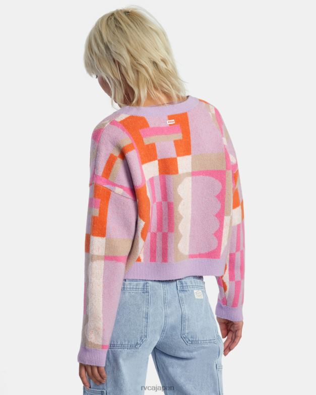 衣類 TP8J317 ラベンダー RVCA 女性 ジェシーブラウンのカーディガン