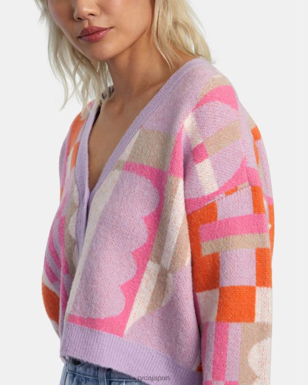 衣類 TP8J317 ラベンダー RVCA 女性 ジェシーブラウンのカーディガン