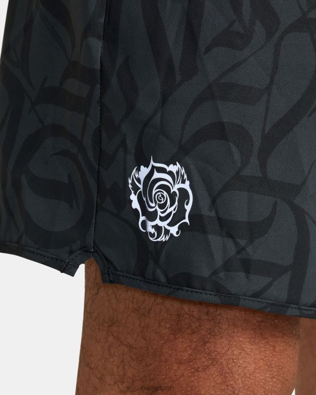 衣類 TP8J319 黒 RVCA 男性 サグローズヨガーストレッチパフォーマンスショーツ