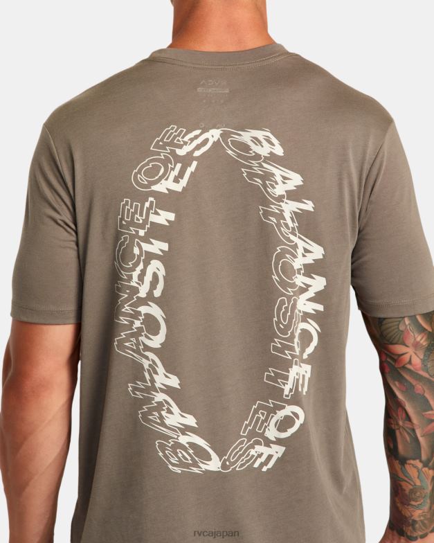 衣類 TP8J32 キノコ RVCA 男性 VAスポーツボルトTシャツ