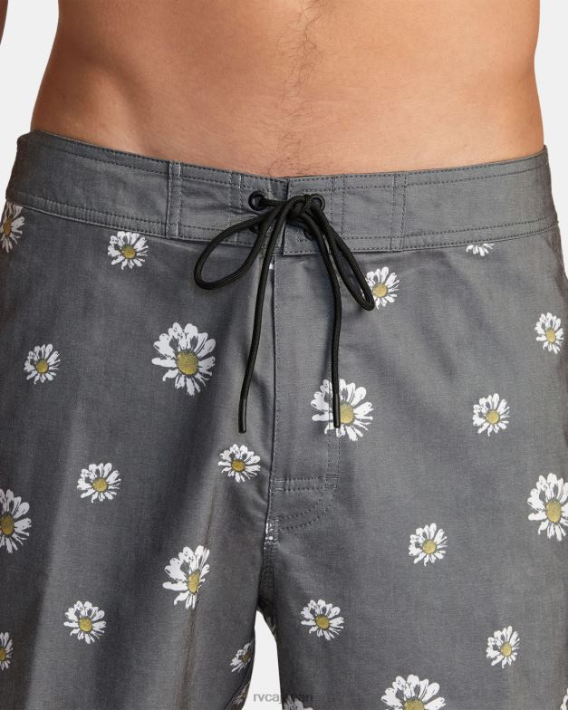 ボトムス TP8J330 黒の花柄 RVCA ユニセックス フリーポート ボードショーツ 16