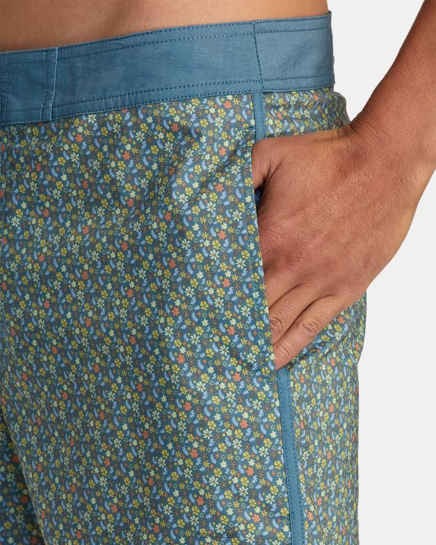 ボトムス TP8J334 アヒルブルー RVCA ユニセックス フリーポート ボードショーツ 16