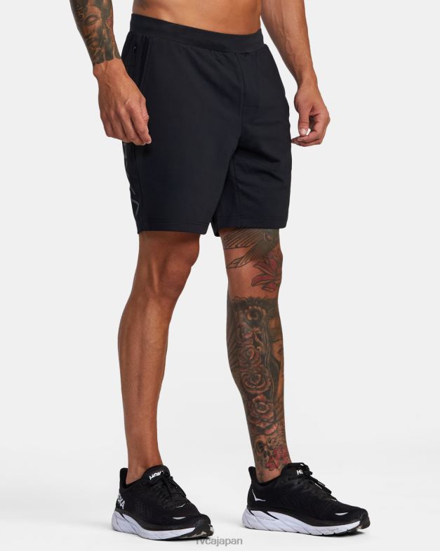衣類 TP8J335 黒 RVCA 男性 VA スポーツトレーナー弾性ウエストショーツ