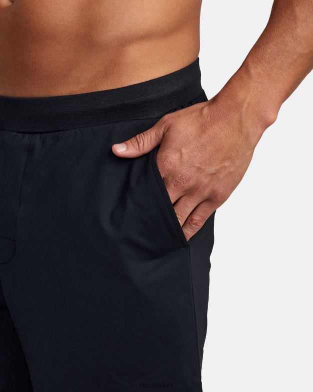 衣類 TP8J335 黒 RVCA 男性 VA スポーツトレーナー弾性ウエストショーツ