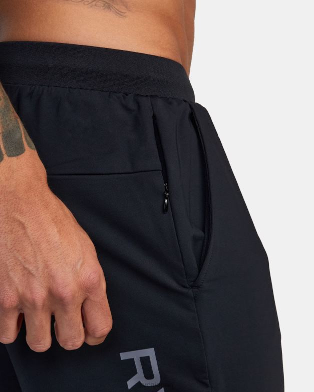 衣類 TP8J335 黒 RVCA 男性 VA スポーツトレーナー弾性ウエストショーツ