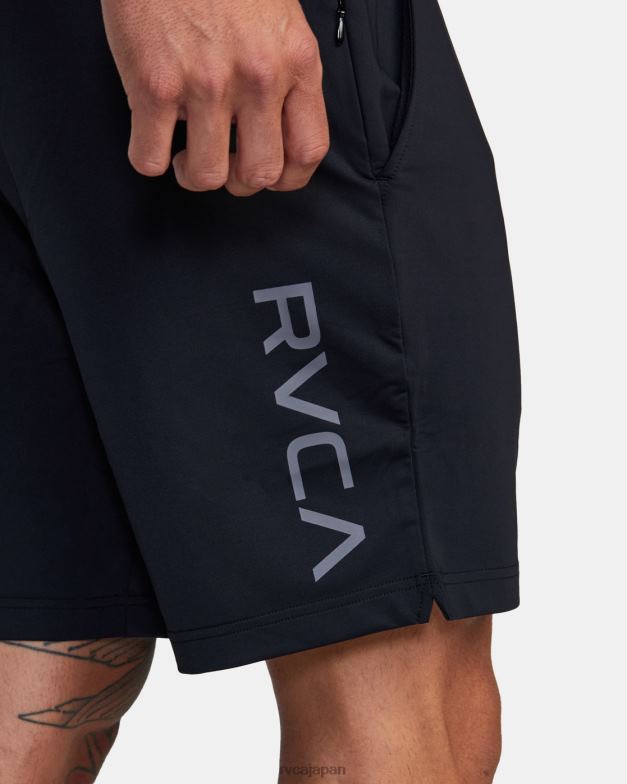 衣類 TP8J335 黒 RVCA 男性 VA スポーツトレーナー弾性ウエストショーツ