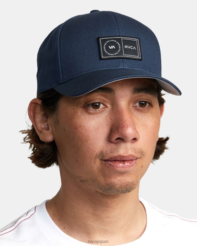アクセサリー TP8J347 ミッドナイトネイビー RVCA 男性 プラットフォームスナップバックハット