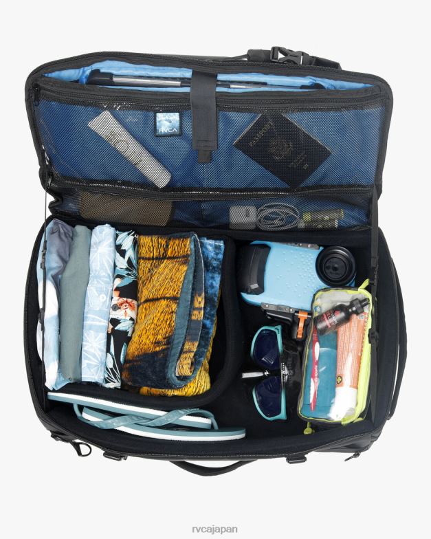 アクセサリー TP8J348 黒 RVCA 男性 ザック ノイル カメラギア ダッフルバッグ