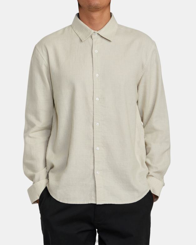 衣類 TP8J353 自然 RVCA 男性 ハイグレード長袖シャツ