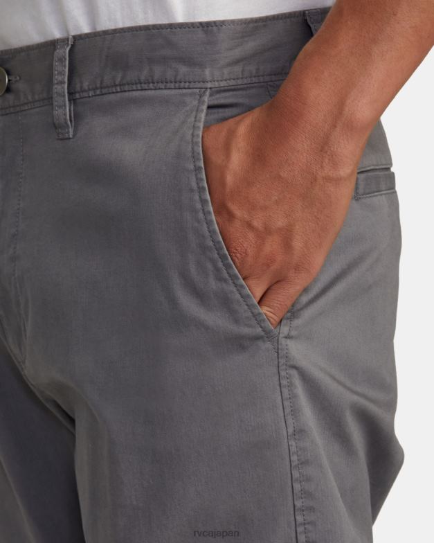 衣類 TP8J376 煙 RVCA 男性 ダガーツイル スリムフィット パンツ