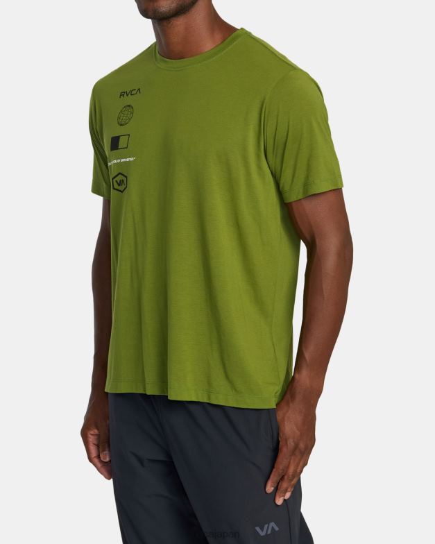 衣類 TP8J392 オリーブの葉 RVCA 男性 アリーナTシャツ