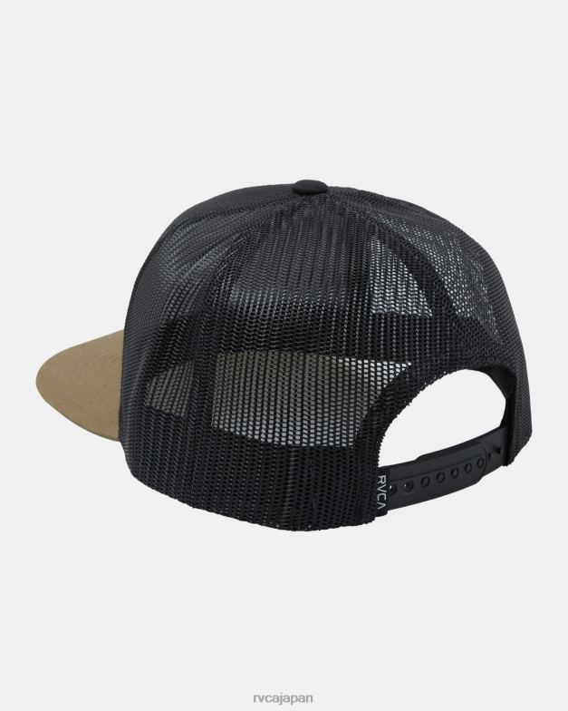 アクセサリー TP8J401 ブラックオリーブ RVCA 男性 ずっとトラッカーハット