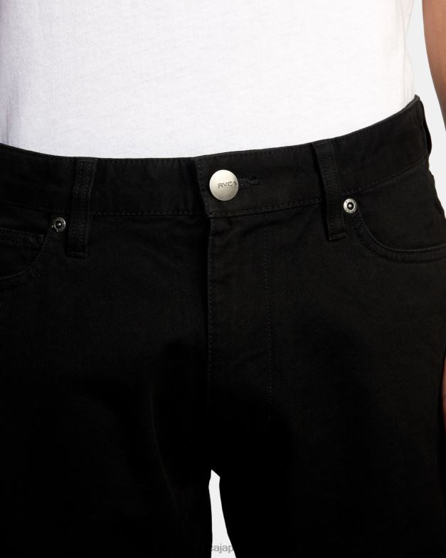 衣類 TP8J405 黒 RVCA 男性 ダガーツイル スリムフィット パンツ