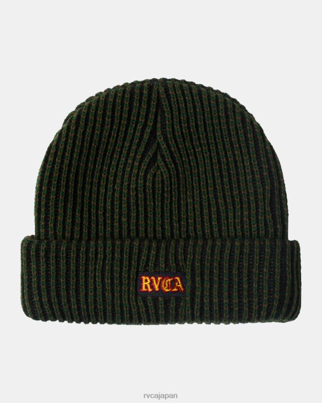アクセサリー TP8J413 オリーブ RVCA 男性 トランジットビーニー帽