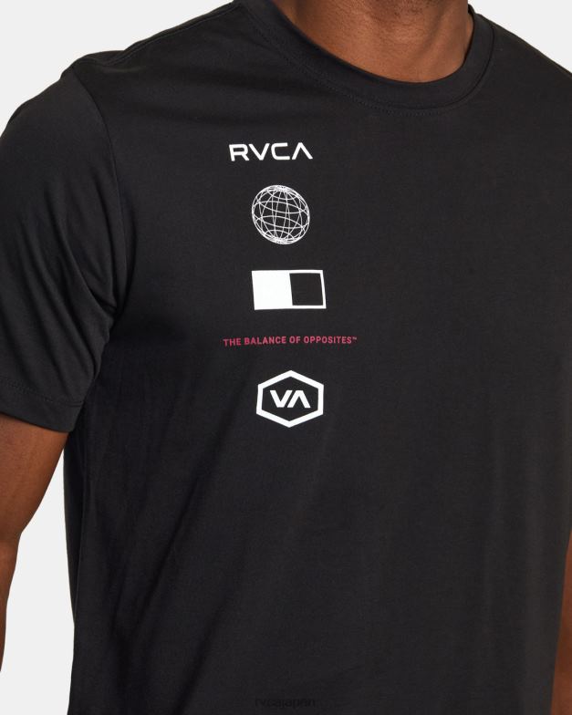 衣類 TP8J421 黒 RVCA 男性 アリーナTシャツ