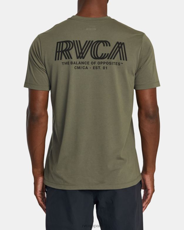 衣類 TP8J422 オリーブ RVCA 男性 コピーTシャツ
