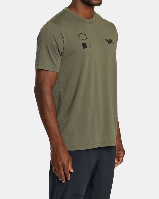 衣類 TP8J422 オリーブ RVCA 男性 コピーTシャツ
