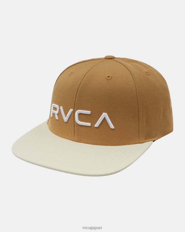 アクセサリー TP8J429 ブリティッシュカーキ RVCA 男性 ツイル スナップバック II ハット