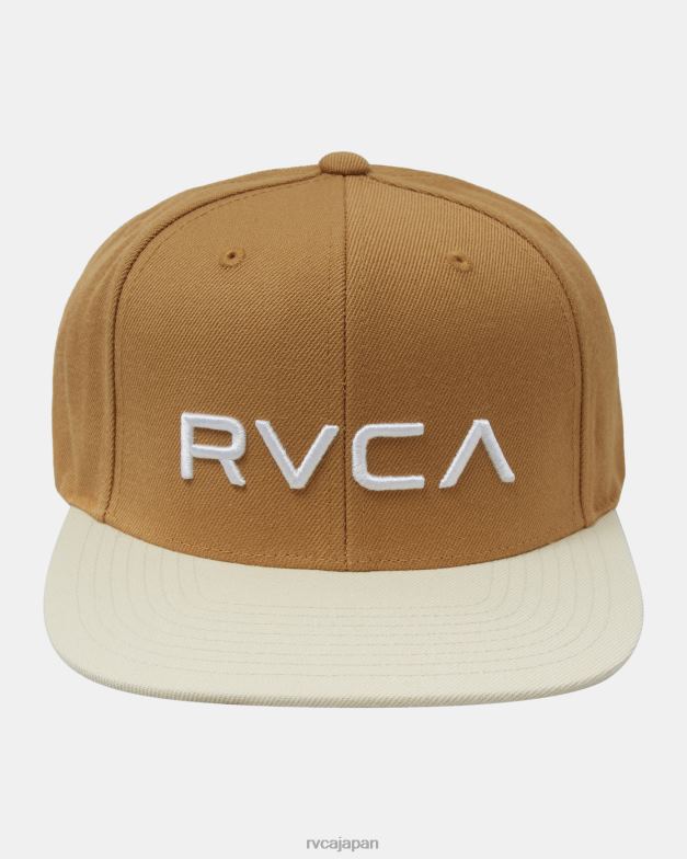 アクセサリー TP8J429 ブリティッシュカーキ RVCA 男性 ツイル スナップバック II ハット