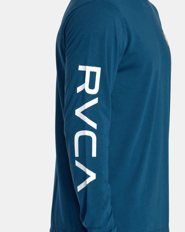 衣類 TP8J439 マリン RVCA 男性 長袖Tシャツ2枚