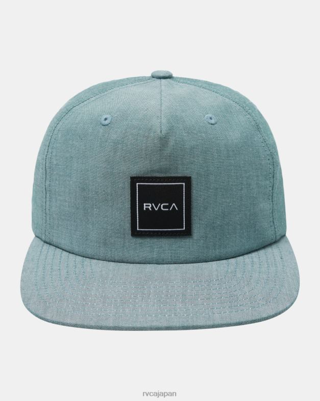 アクセサリー TP8J440 カレッジグリーン RVCA 男性 ウォーレンクリップバック野球帽