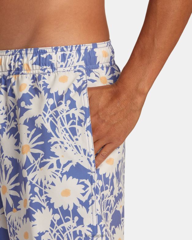 ボトムス TP8J444 海岸 RVCA ユニセックス VA ピグメント エラスティック ウエスト ボードショーツ 17