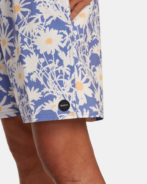 ボトムス TP8J444 海岸 RVCA ユニセックス VA ピグメント エラスティック ウエスト ボードショーツ 17