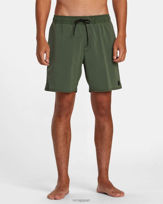 ボトムス TP8J447 翡翠 RVCA ユニセックス VA ピグメント エラスティック ウエスト ボードショーツ 17