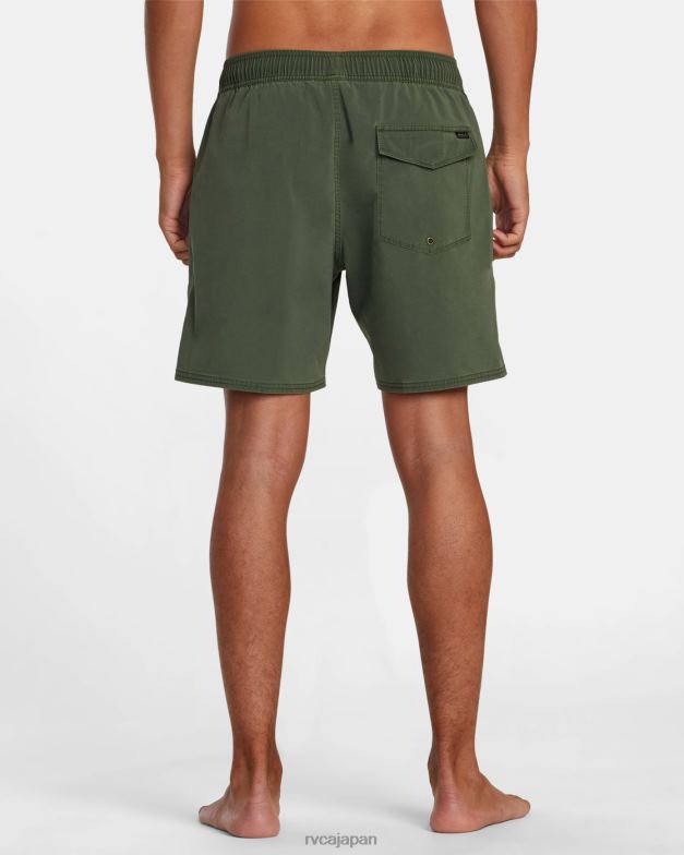 ボトムス TP8J447 翡翠 RVCA ユニセックス VA ピグメント エラスティック ウエスト ボードショーツ 17