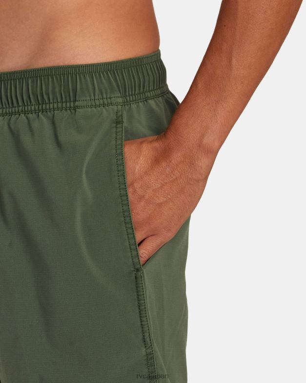 ボトムス TP8J447 翡翠 RVCA ユニセックス VA ピグメント エラスティック ウエスト ボードショーツ 17