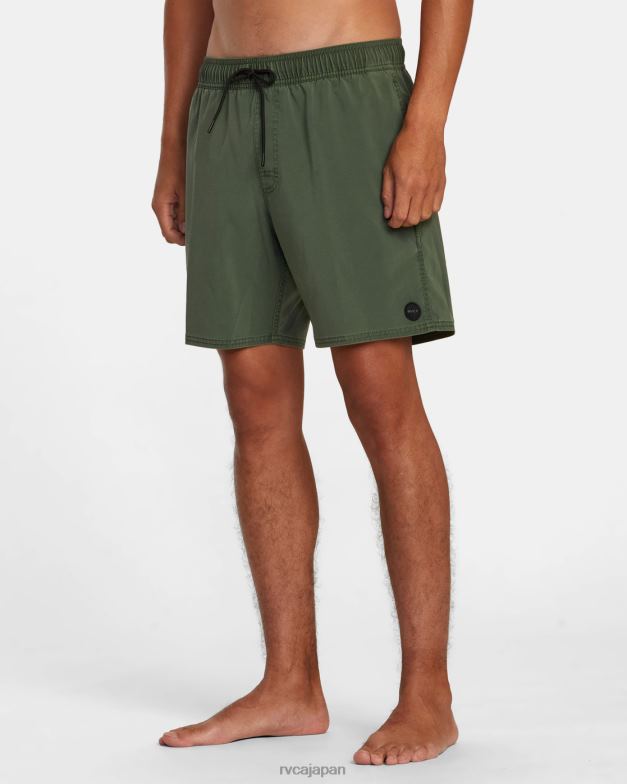 ボトムス TP8J447 翡翠 RVCA ユニセックス VA ピグメント エラスティック ウエスト ボードショーツ 17